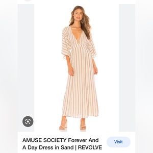 Forever And A Day Dress in Sand ***added picture or black version for reference